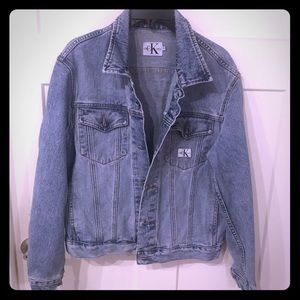 90’s style Calvin Klein light wash Jean jacket
